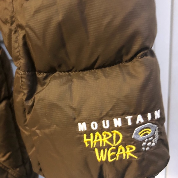 Mountain hardwear size s brown long down puffer coat - Picture 2 of 8